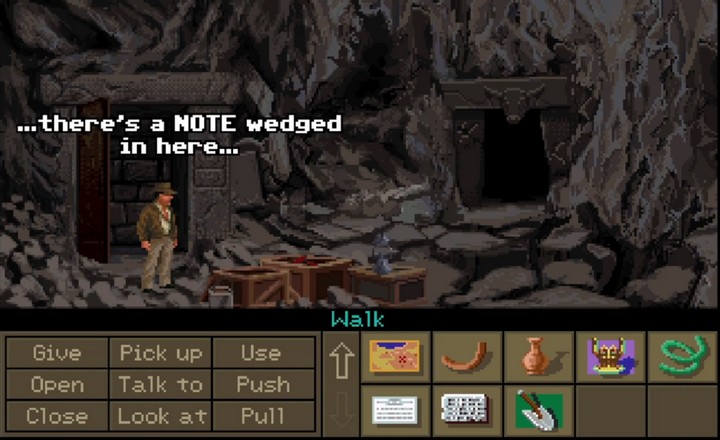 Indiana Jones and the Fate of Atlantis Thera Underground Secret Message