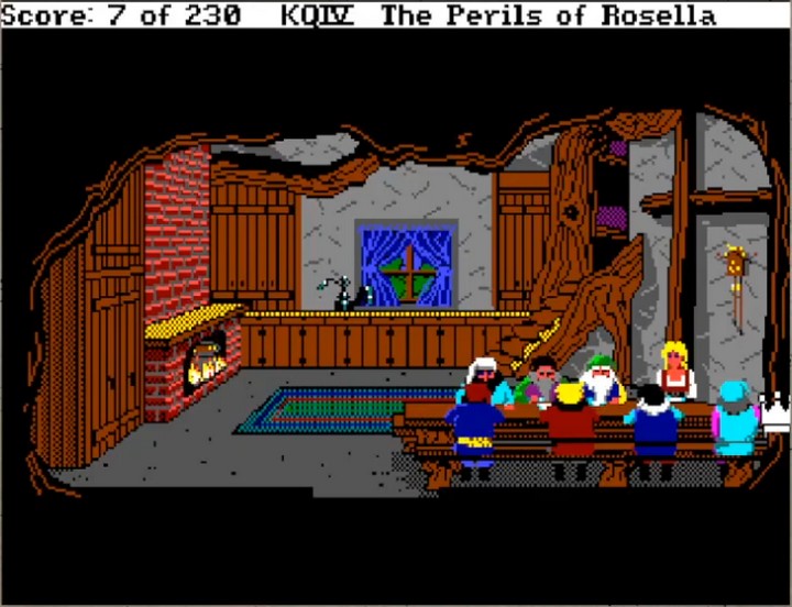 King's Quest IV: The Perils of Rosella Dwarves Home Meal