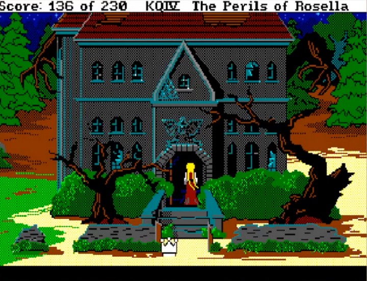 King's Quest IV: The Perils of Rosella Outside Mansion