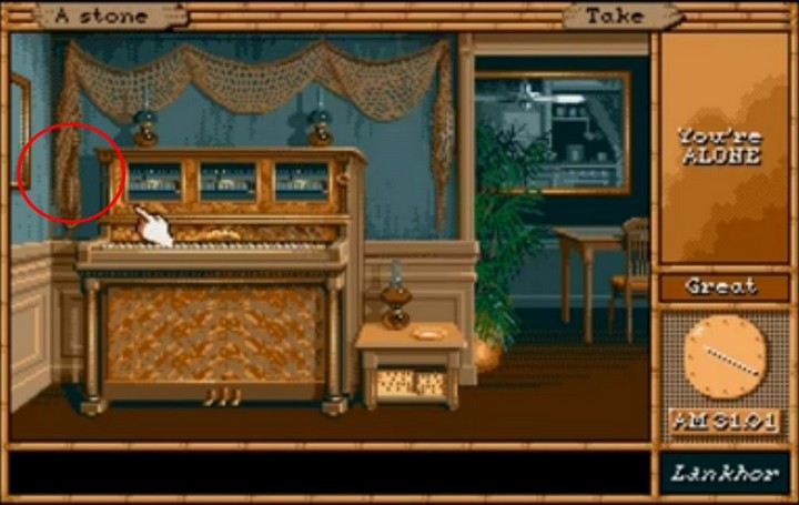 Maupiti Island piano room walkthrough screenshot