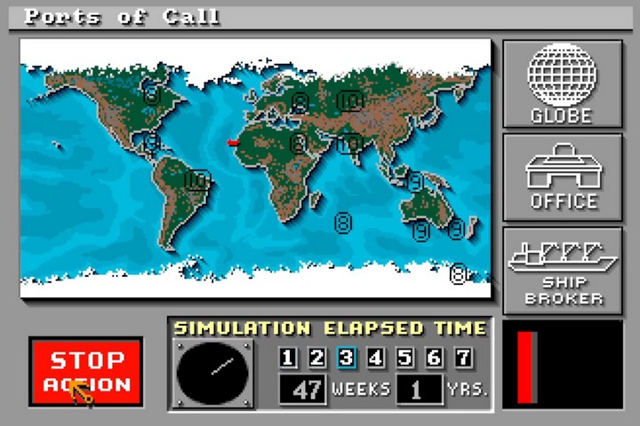 Ports of Call Map