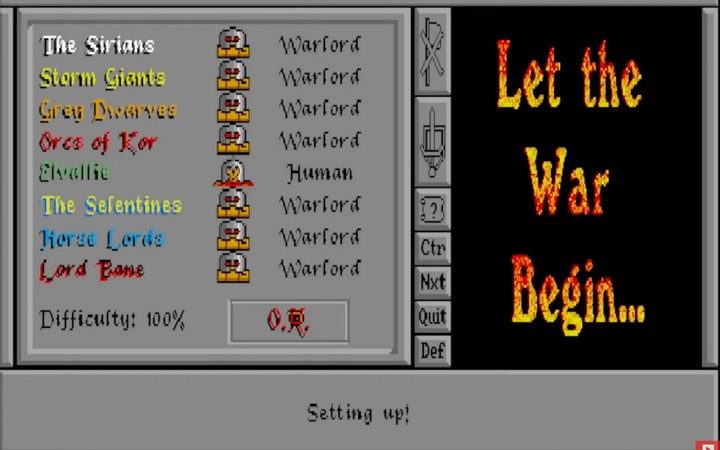 Warlords Start