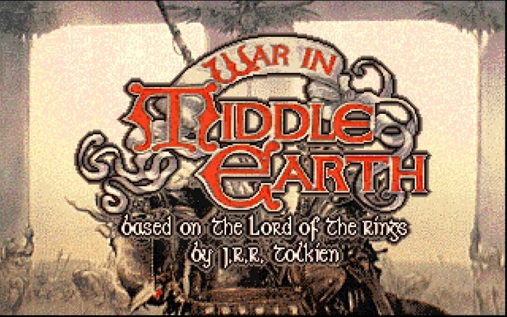 War in Middle Earth Start Screen